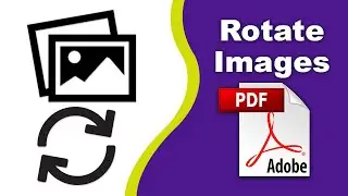 How to rotate pdf image and save it (Edit PDF) using Adobe Acrobat Pro DC