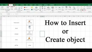 Microsoft Excel :: How to Insert or Create Object || Nepali Language