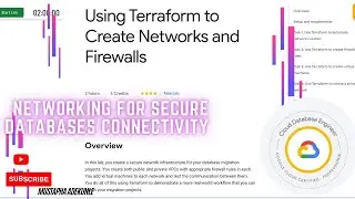 Using Terraform to Create Networks and Firewalls with Explanation | Qwiklabs | Cloud Skills Boost