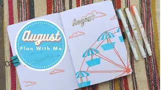 August 2021 Bullet Journal Plan With Me - Fair Fun