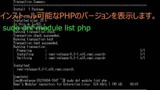 Red Hat Enterprise Linux release 8にPHP8をインストールします。(jit、opcache)
