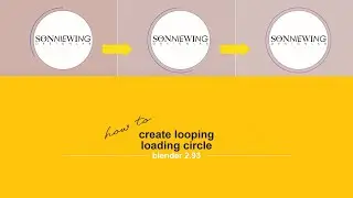 Motion Graphics | How to create looping loading circle | Blender | For Beginners 101