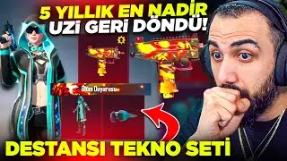 5 YIL ÖNCE GELEN NADİR VAHŞET UZİ GERİ DÖNDÜ!! 😮 YENİ DESTANSI TEKNO SETİ EFSANE | PUBG MOBILE
