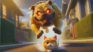 CAT and DOG #cat #ai #cute #kitten #catmemes