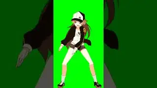 Don't forget subscribe - Anime Loop dance green screen - Infinite motion loop