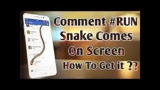 Snake  On Mobile Screen - How To  Do That -Facebook Fanny Apps-Mobile Fanny Apps