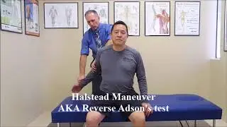 Halstead Maneuver AKA Reverse Adson's Test
