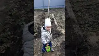 Готовим огород к лету. Тихон помощник.