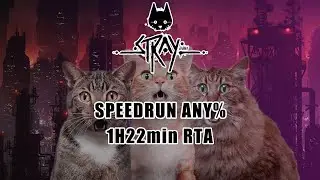 Stray Speedrun Any% 1h22min RTA