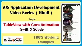 UITableView with Core Animation in Swift 5 XCode | Hindi | Animation with CATransform3D Methods