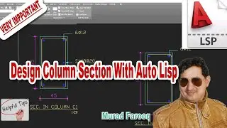 Design Building Colum by the help of Auto Lisp in AutoCAD.