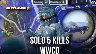 SOLO 5 KILLS | 30 PPL ALIVE TILL ENDZONE😱 | PUBG MOBILE TEAMSPEAK