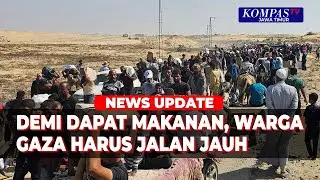 Perjuangan Warga Gaza dengan Menempuh Perjalanan Berisiko Demi Bantuan