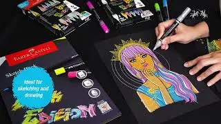 🎨✨ Siap bikin karya luar biasa di atas kertas hitam? #FaberCastellCreative  #SkectBook