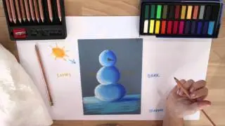 Lucy Loves Art: Chalk Pastel Snowman