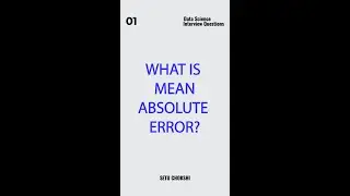 Mean Absolute Error 