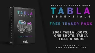 [100% Royalty FREE] Tabla Essentials TEASER Pack | 200+ Tabla Loops, One-Shots, Tabla Fills & More
