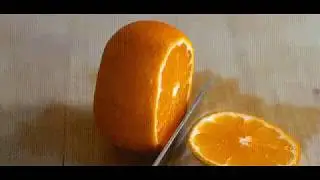 как можно красиво подать апельсин(ны).