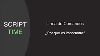 ¿Por qué usar la linea de comandos? 
