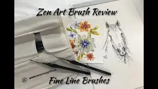 Fantastic Zen Art Paint Brushes ~ Fine Line Miniature Brushes ~ Review