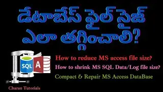 How to Shrink MS Access and SQL Database file shrink