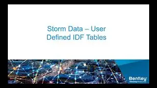 Video 27 10 1 User Defined IDF Tables