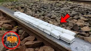 Train Vs Rubber experiment OMG 😳 || Train Experiments 