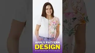 How To Apply Pattern Design To Clothes | Photoshop Tutorial #photoshop #tutorial #shorts