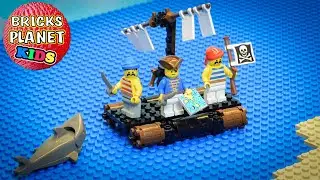 Castaways Raft 6257 LEGO Pirates - Stop Motion