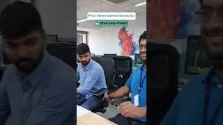 When someone asks, "Would you like to go and have some Radix Ki Chai?" #office #fun #trending
