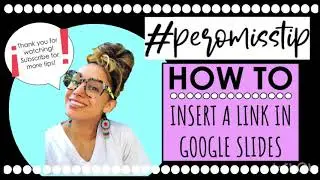 HOW TO INSERT LINK INTO GOOGLE SLIDES