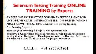 Selenium Testing Online Training