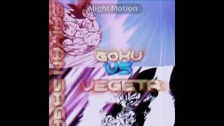 Goku Vs Vegeta | Saiyan Saga |#edit #vs #dragonball #alightmotion