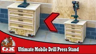 Ultimate Mobile Drill Press Stand with Counter Weight