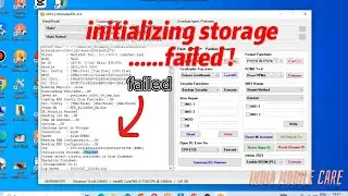initializing storage...failed 