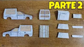 COMO FAZER UMA MINI FIORINO DE PAPELÃO PARTE 2.