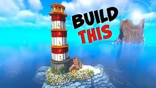 Build an Amazing Minecraft Lighthouse with Rocky Shore