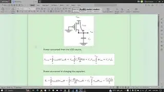 Power Consumption in CMOS