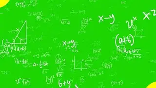 4k Math Background Greenscreen effect Chromakey | Copyright free