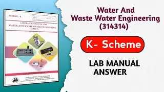 WWE - Water And Waste Water Engineering Lab  Manual Answer 