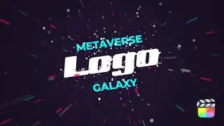 Apple Motion Template: Metaverse Galaxy Logo Reveal