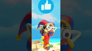 OHIO Little Pomni ➡️ Pomni ➡️ Pomni 6974 - Freddy Chicken Chicken Dance on the beach