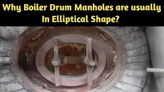 Why boiler drum Manholes are usually in Elliptical shape? | Manhole door of boiler drum |