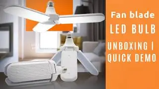 Gesto Fan Blade LED Bulb | Unboxing | Quick Demo