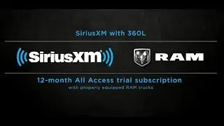 SiriusXM with 360L for the 2019 RAM 1500
