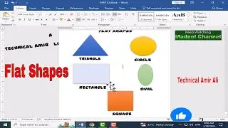 Flate Shap || How to Make Flate Shap for kids || Flat design step-by-step || Technical Amir Ali