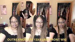 FINALLY!!! A 13x4 braided lace front wig | Givin me all kinda scalp | OUTRE KNOTLESS BRAIDED WIG