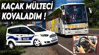 KAÇAK MÜLTECİ TAŞIYAN OTOBÜSÜ KOVALADIM !!! FORD TOURNEO COURIER ETS 2 MOD 1.50 [ Logitech G29 ]