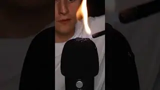 i lit my microphone on fire for ASMR…🔥 