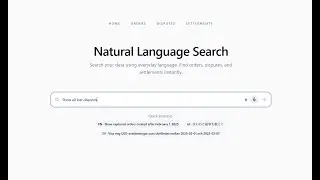 Natural Language Search - Demo